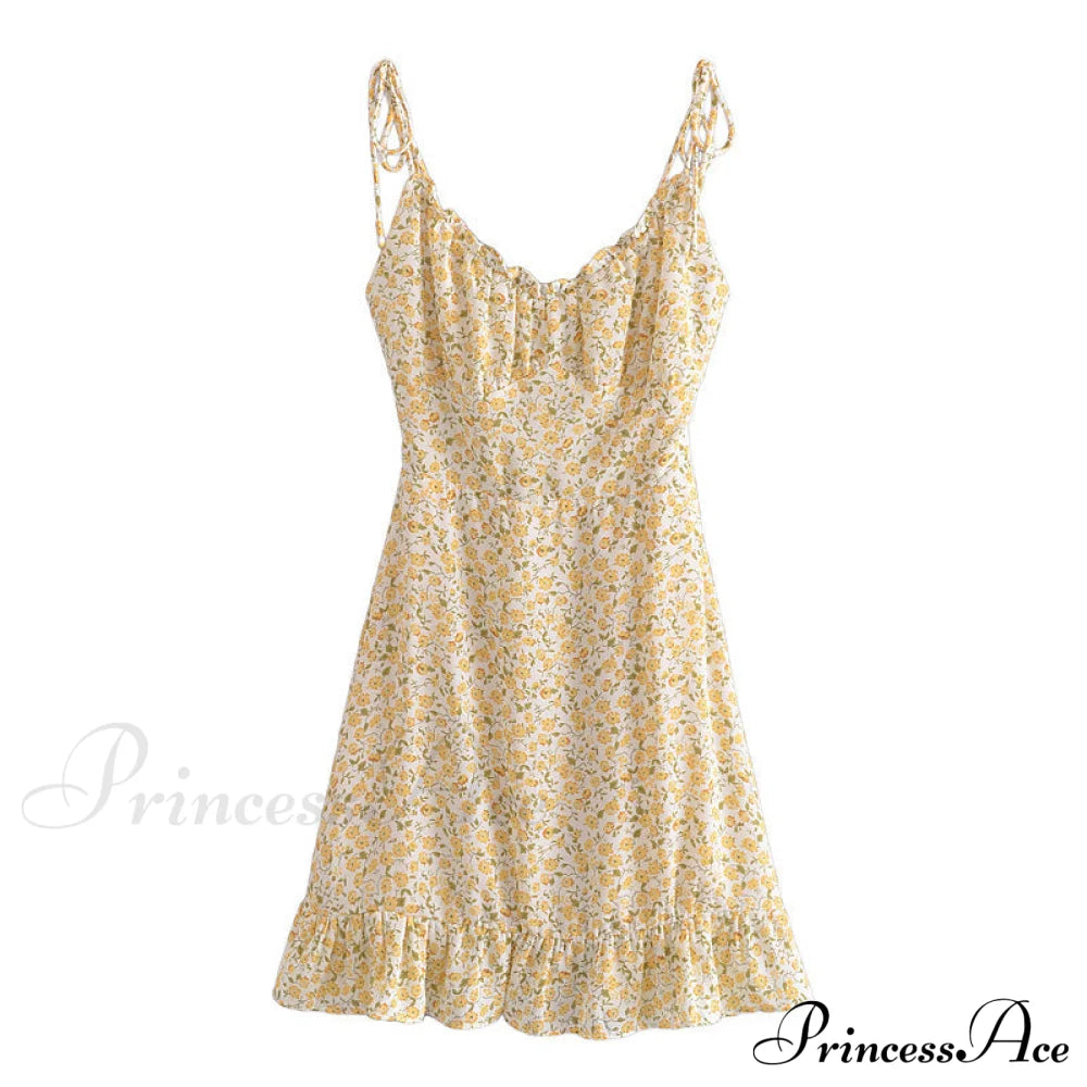 Charming Ditsy Floral Charming Ruffled Mini Dress image 3