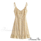 Charming Ditsy Floral Charming Ruffled Mini Dress image 3