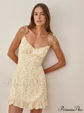 Charming Ditsy Floral Charming Ruffled Mini Dress image 1