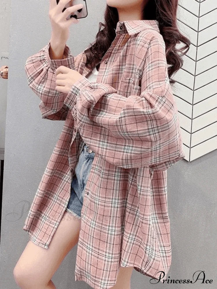 Casual Versatile Plaid Cardigan image 5