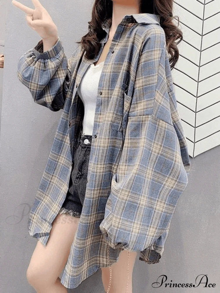 Casual Versatile Plaid Cardigan image 4