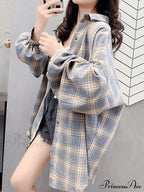Casual Versatile Plaid Cardigan image 3