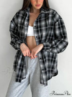 Checkered Charming Oversized Shirt image 1