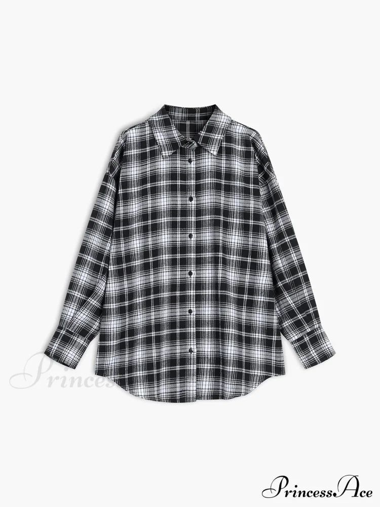 Checkered Charming Oversized Shirt image 3