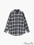 Checkered Charming Oversized Shirt image 3