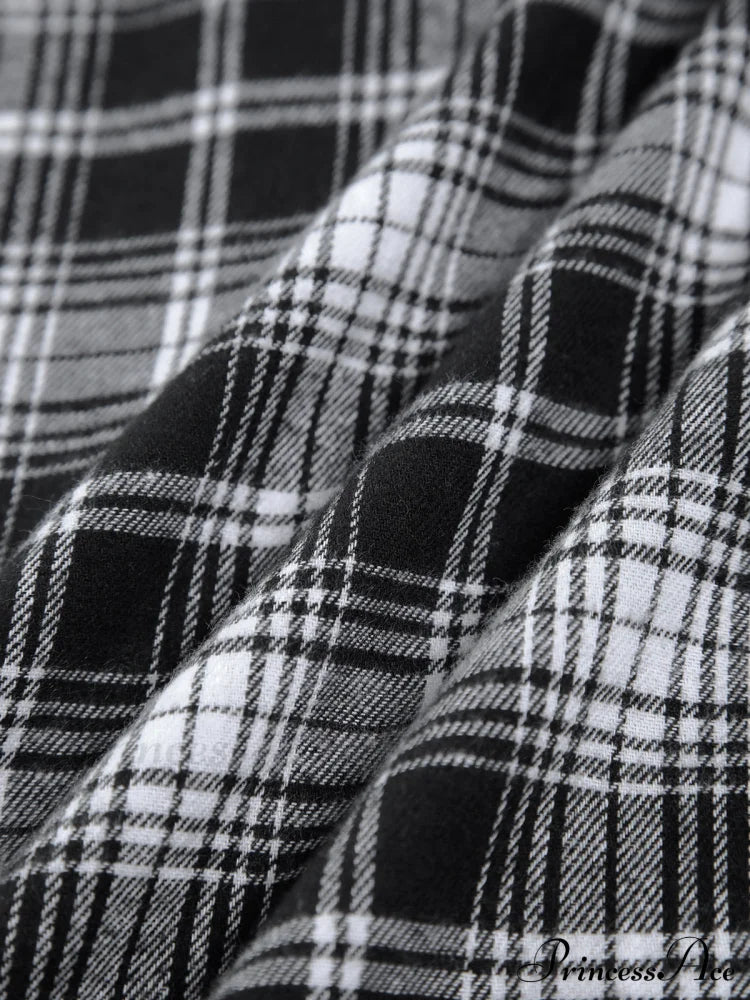 Checkered Charming Oversized Shirt image 6