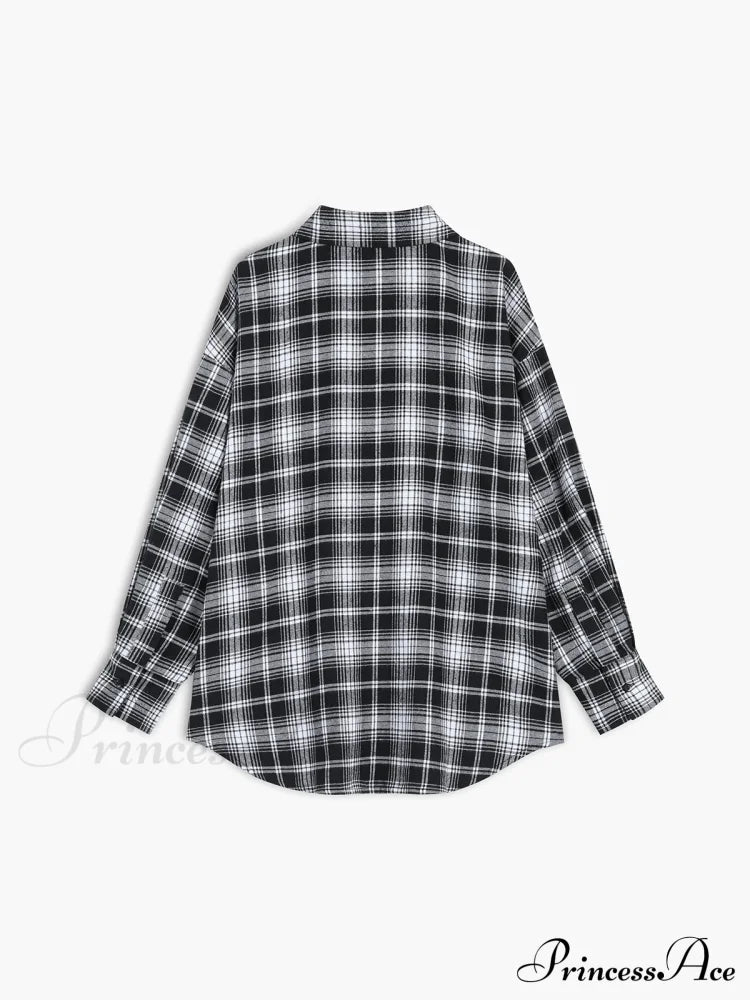Checkered Charming Oversized Shirt image 4