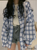 Checkered Print Graceful Cardigans image 1