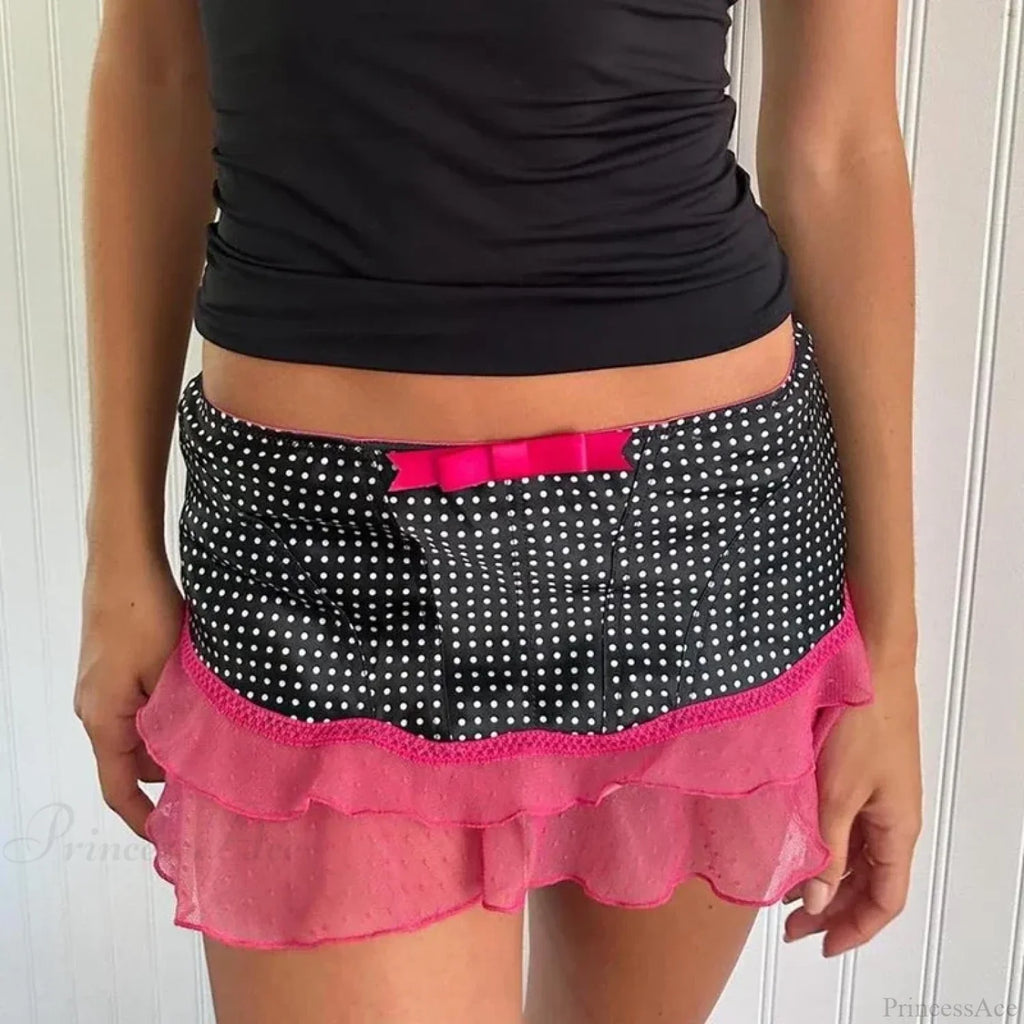 Cheetah Bow Ruffled Hem Skirt image 8