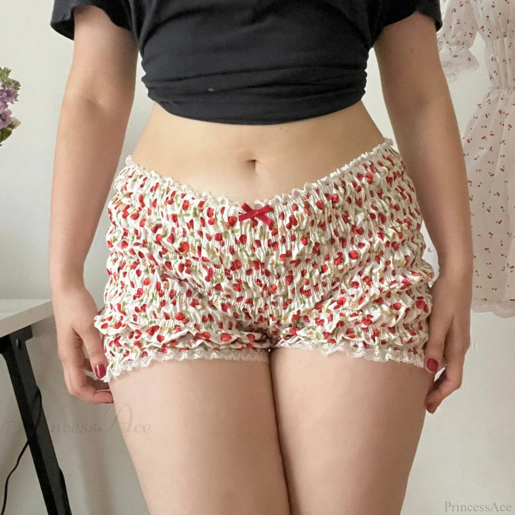 Cherry Print Ruffle Bloomer Short image 4