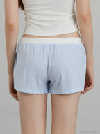 Cherry Striped Elastic Waist Short image 4