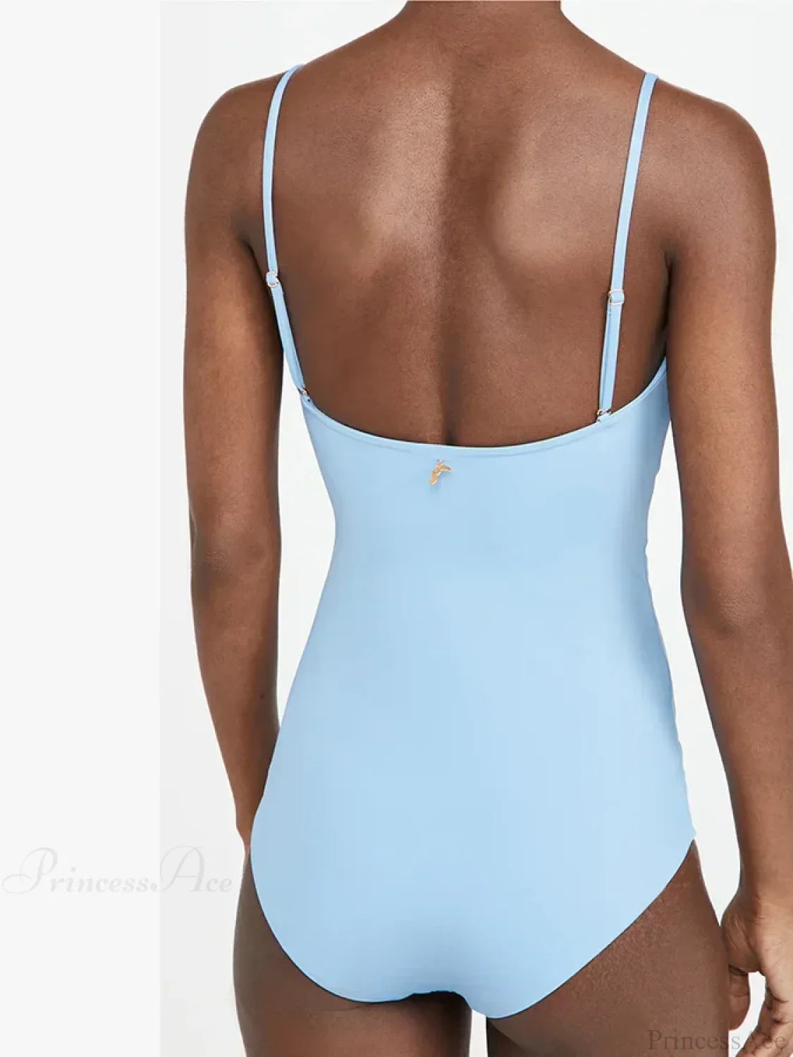 Chest Knot Halter One Piece Swimsuit image 3