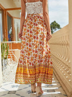 Chic Boho Skirts Hippie Floral Printed High Waist Rayon Robes image 6