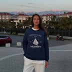 Chic Printed Crew Neck Oversized Long Sleeve Sweatshirt image 5