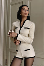 Chic Sexy Knit Cardigan Shorts Two Piece Set image 1