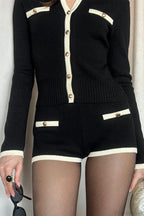 Chic Sexy Knit Cardigan Shorts Two Piece Set image 6