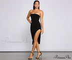 Chic Status Stylish Strapless Midi Dress image 3