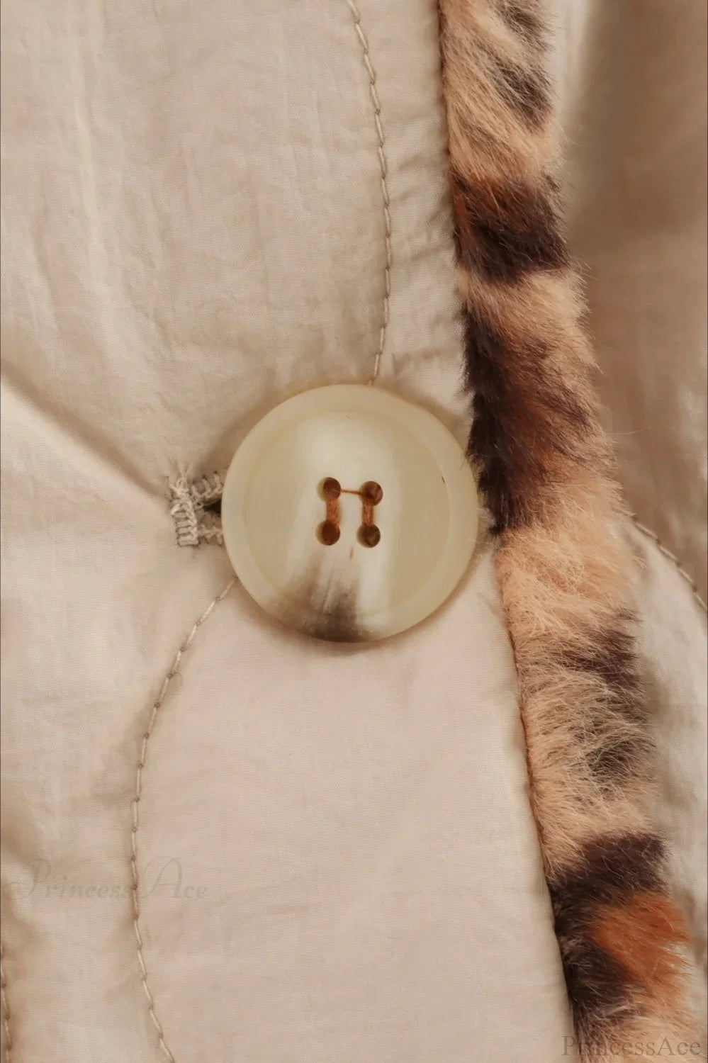 Chic Turn-Down Collar Reversible Leopard Cotton Coat image 4