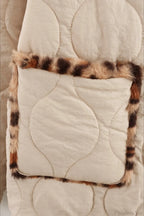 Chic Turn-Down Collar Reversible Leopard Cotton Coat image 3
