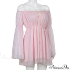 Chiffon Detachable Corset Charming Puff Sleeve Mini Dresses image 18