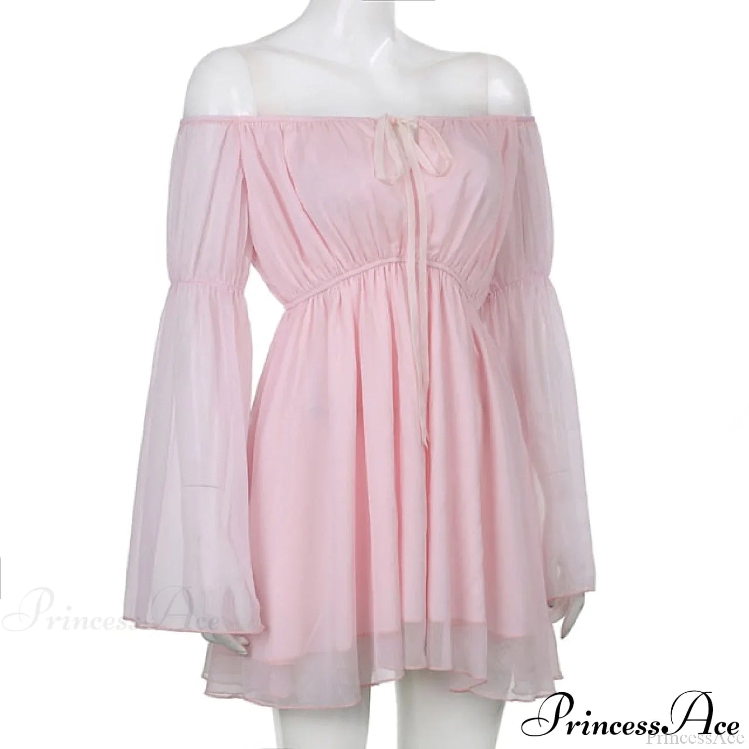 Chiffon Detachable Corset Charming Puff Sleeve Mini Dresses image 18