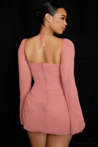 Chiffon Halter Stylish Mini Dress image 37