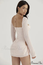 Chiffon Halter Stylish Mini Dress image 9