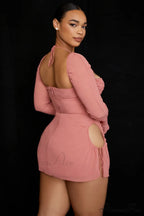 Chiffon Halter Stylish Mini Dress image 36