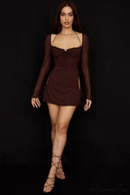 Chiffon Halter Stylish Mini Dress image 27