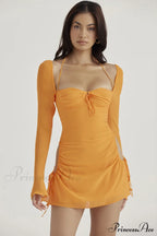 Chiffon Halter Stylish Mini Dress image 1