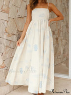 Chill Vibes Open-Back Charming Spaghetti Strap Maxi Dress image 4
