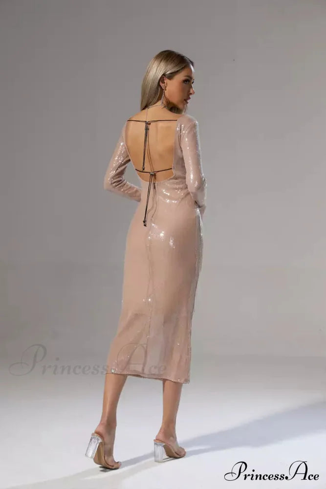 CHLOI LACE Stylish UP SEQUIN DRESS image 8