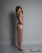 CHLOI LACE Stylish UP SEQUIN DRESS image 4