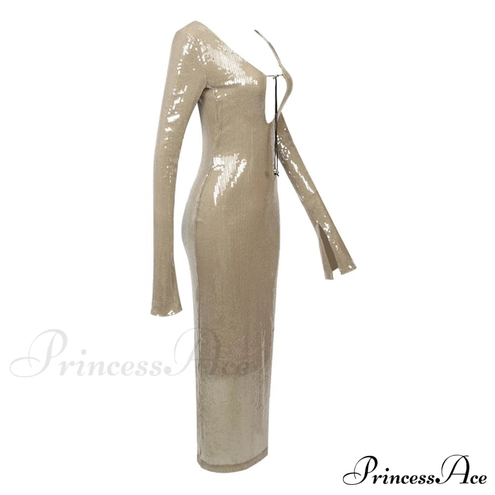 CHLOI LACE Stylish UP SEQUIN DRESS image 19