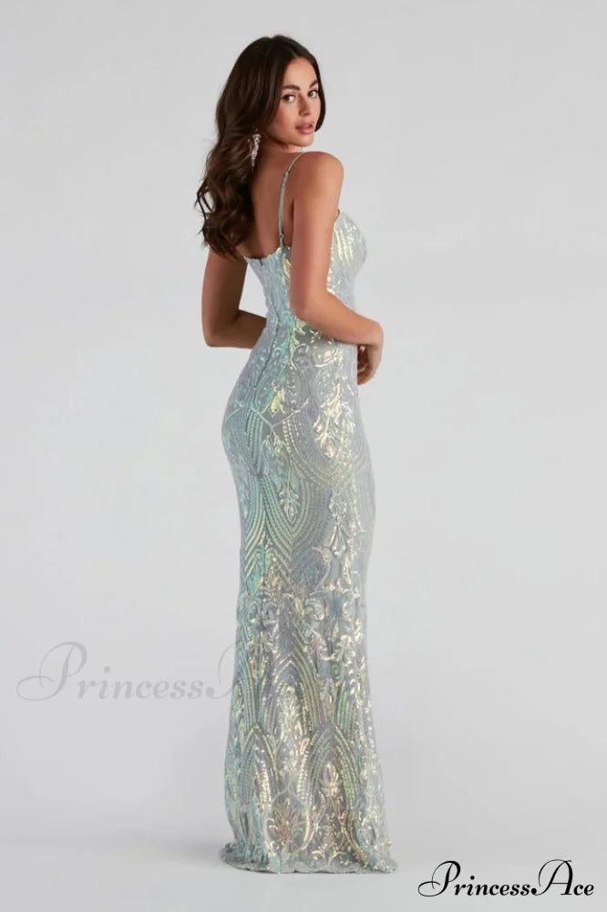 Christal Sequin Stylish Mermaid Formal Dress image 4