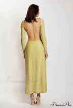 CHRISTINA BACKLESS Stylish MAXI WRAP image 6