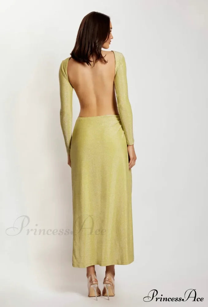 CHRISTINA BACKLESS Stylish MAXI WRAP image 6