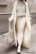 Chunky Knit Openwork Cardigan image 2