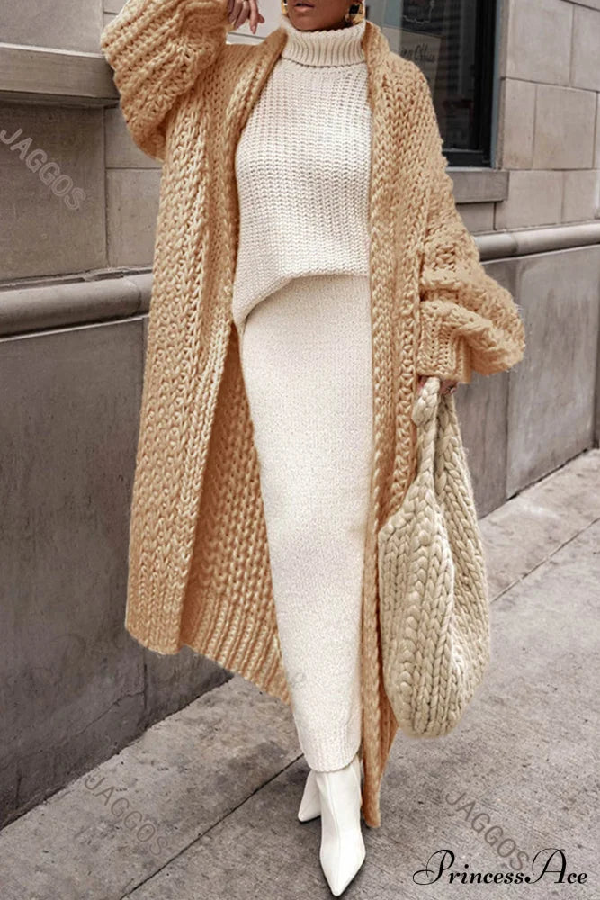 Chunky Knit Openwork Cardigan image 5