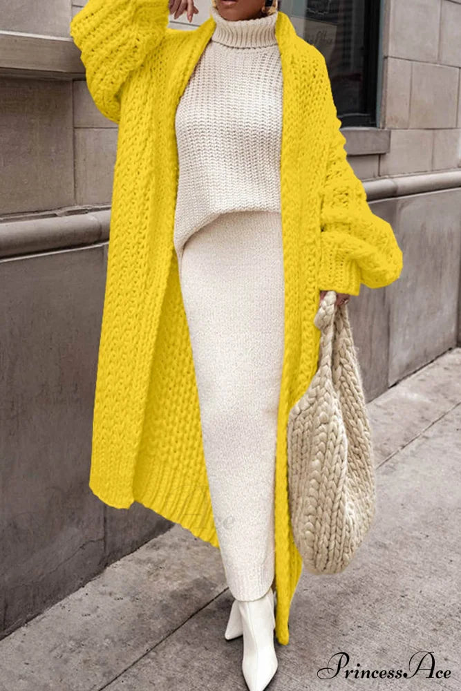 Chunky Knit Openwork Cardigan image 7