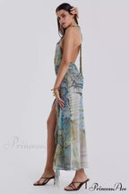 Cindy Plunge Stylish Maxi Dress image 8