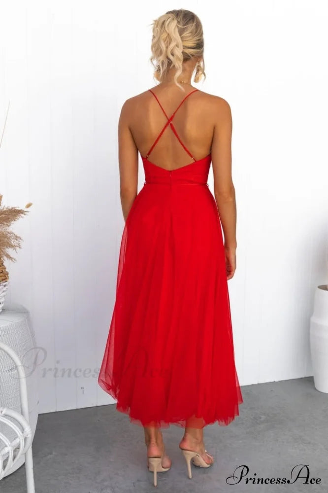 Cindy Tulle Stylish Midi Dress image 23
