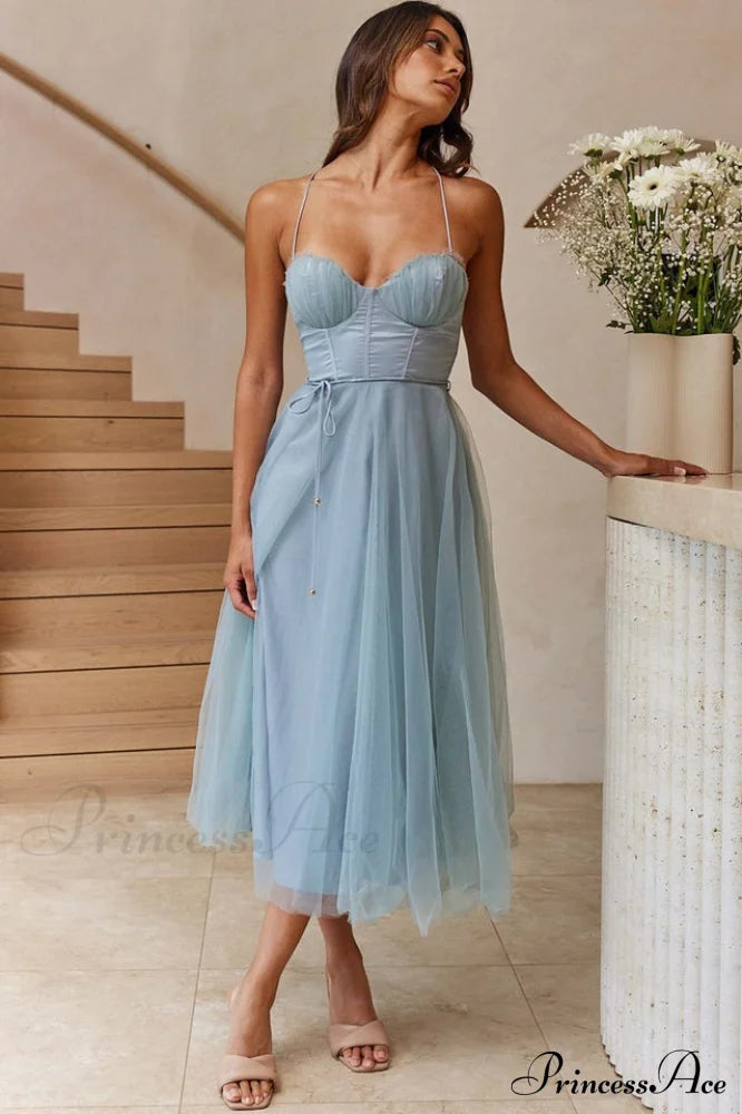 Cindy Tulle Stylish Midi Dress image 2