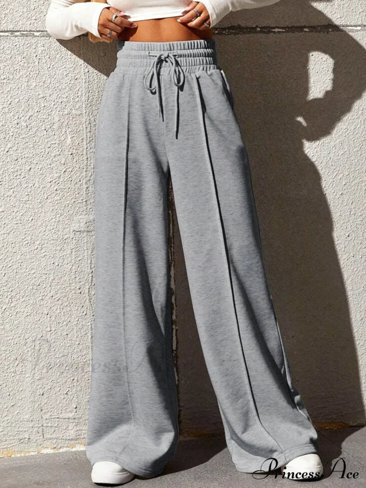 City Walk Graceful Wide Leg Sweatpants image 1