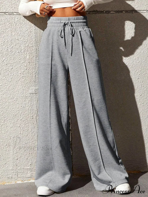 City Walk Graceful Wide Leg Sweatpants image 1
