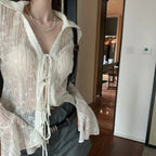 Clear Lace Transparent Shirt image 4