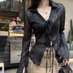 Clear Lace Transparent Shirt image 2