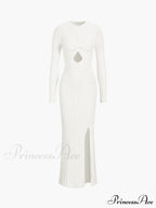 Coastal Allure Knotted Trendy Long Sweater Dress image 6