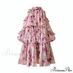 Coastal Gown Mini Long Casual Korean Flowered Arm Brief Elegant Style Party Bohemian Fashion Female image 4