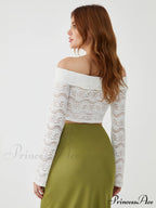 Cold Shoulder Graceful Knitted Blouse image 6